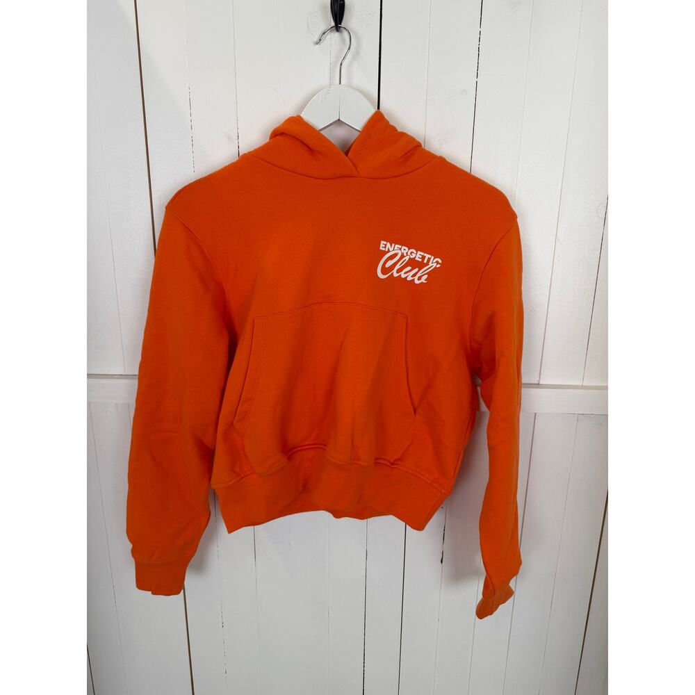 JJXX Women's Orange Hoodie Size M - Cotton Pullover NWT